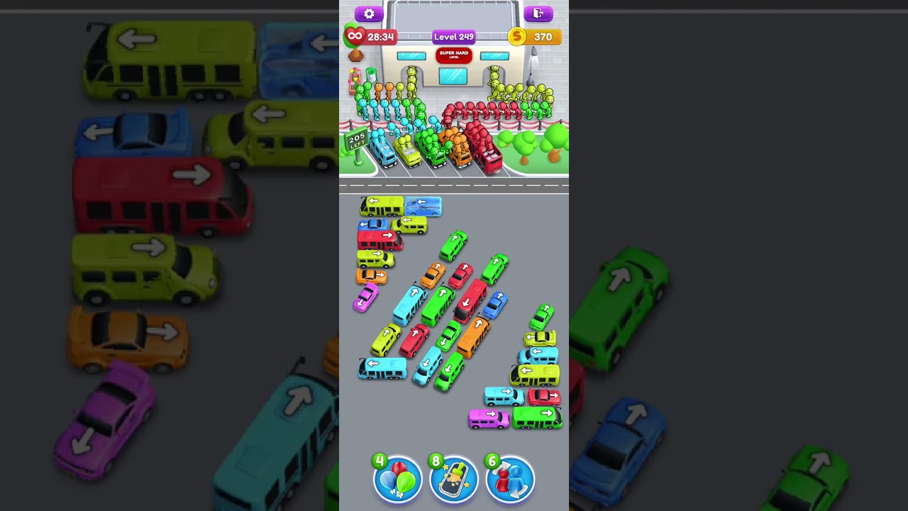 Crowd Express level 249 hard level Walkthrough Solution - YouTube