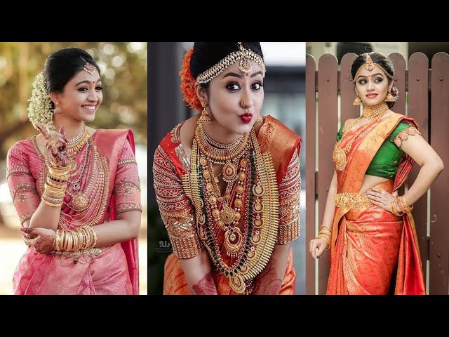 Gorgeous Temple Jewellery Inspirations For South Indian Brides | Indian  wedding poses, Indian wedding couple, Indian wedding photography poses