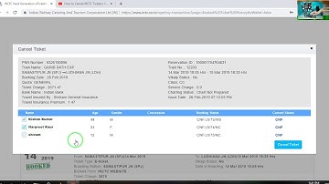 How to Cancel IRCTC Tickets | Cancel Single Person Railway Ticket | Cancel My Railway Ticket 2019