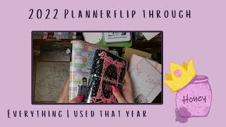 2022 | All the planners I used that year