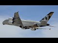 ETIHAD airplane taking off pearson airport toronto canada apr 26/2026 pm