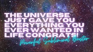 this finds u when the universe is about to confirm that you already have everything .. congrats