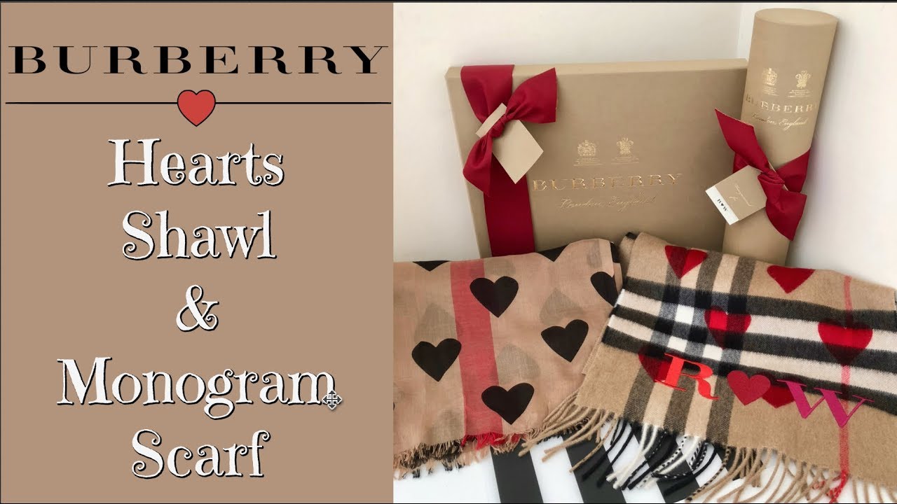 burberry personalized scarf