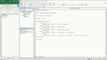 18 ENG VBA Excel   The SELECT CASE to decide from multiple options