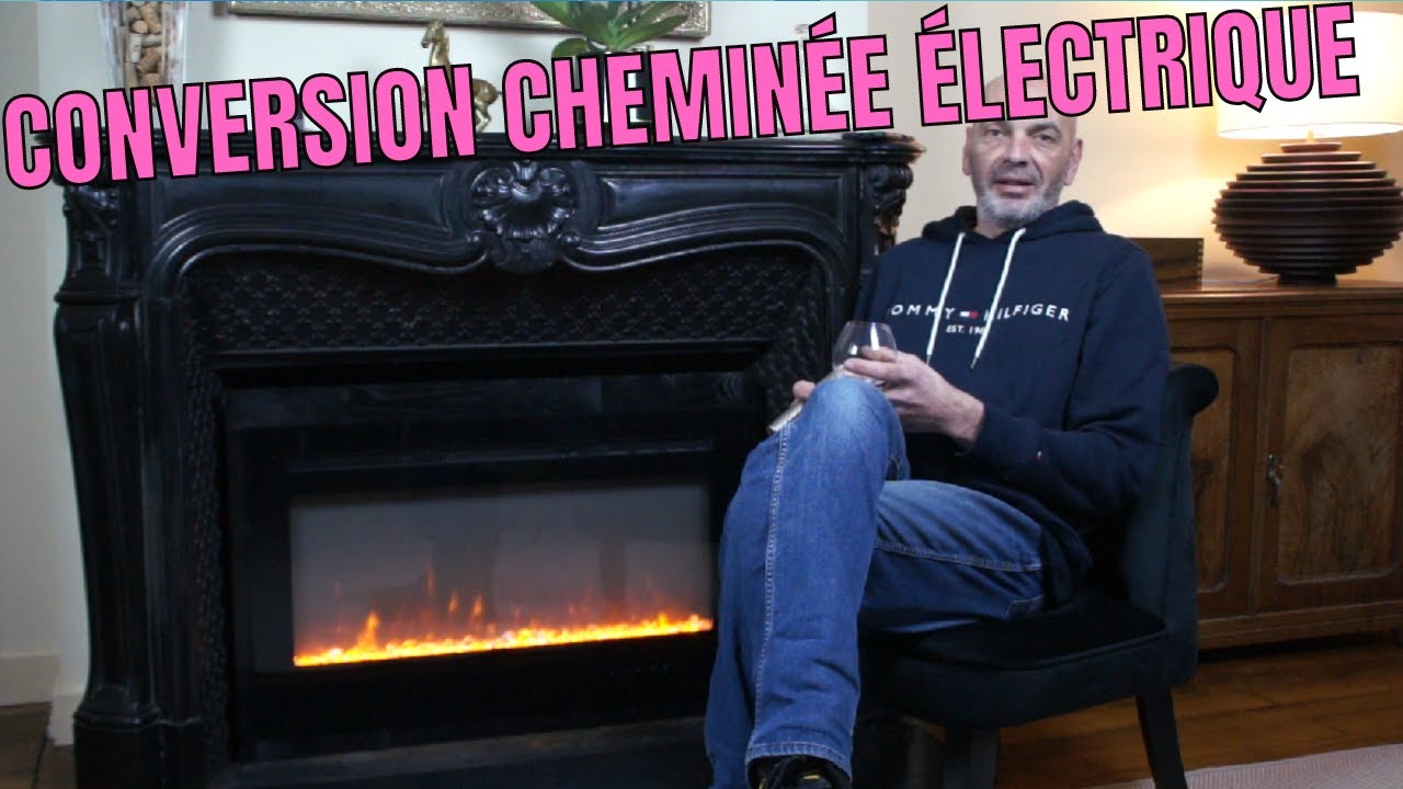 Conversion cheminée bois en électrique. GOPLUS Amazon : installer et choisir poêle électrique