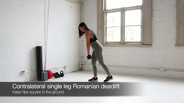 Contralateral Single Leg Romanian Deadlift (RDL)