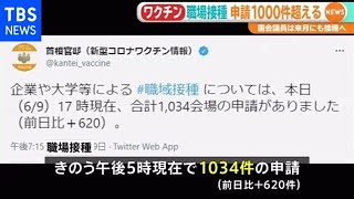 “職場接種”申請１０００件超える 国会議員は来月にも接種へ【新型コロナ】