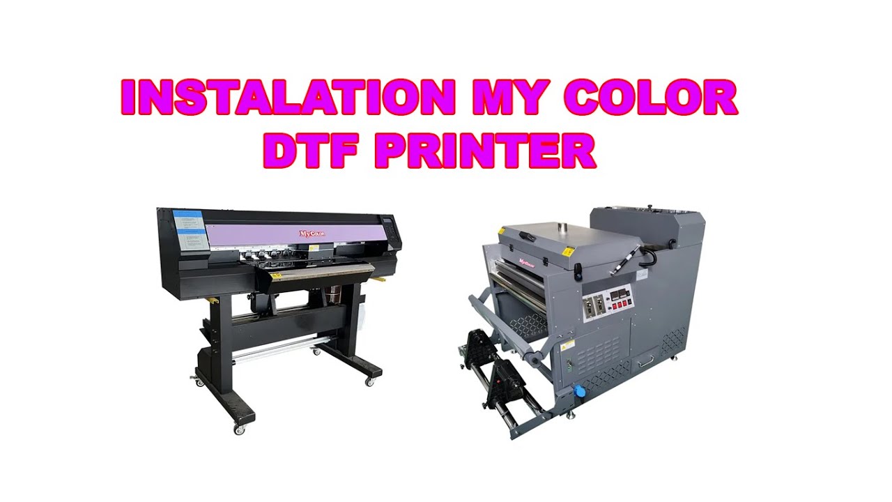 INSTALASI DTF PRINTER MY COLOR | EPSON i3200 | FLEXIPRINT - YouTube