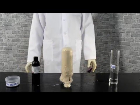 Пенный коктейль из марганцовки и перекиси водорода/Potassium permanganate and hydrogen peroxide