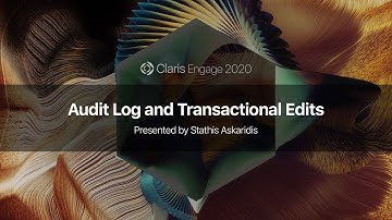 Audit Log and Transactional Edits