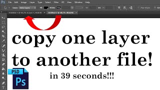 how to copy one layer to another file in Photoshop screenshot 3