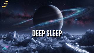 1 Hour Deep Space Ambient Music | Rotating Ringed Planet View for Sleep &amp; Focus [4K UHD]