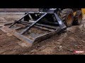 Планировка участка мини-погрузчиком JCB-175. Land scaping skid steer JCB 175