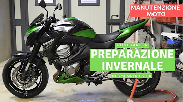 Come sistemare la moto per l'inverno?