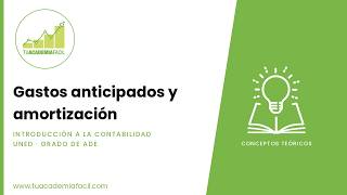 Prepaid expenses and amortization: adjusting entries | Introduction to Accounting UNED