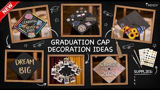 Radiant! 🎓 Graduation Cap Decoration Ideas with DIY Glitter Designs and Floral Cap Toppers 2026
