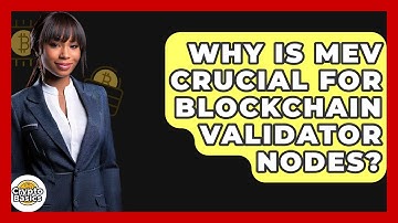Why Is MEV Crucial For Blockchain Validator Nodes? - CryptoBasics360.com