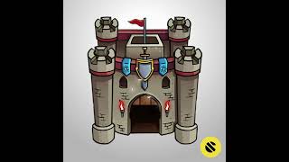 Castle Tower 2D Animation Spine Createon Games