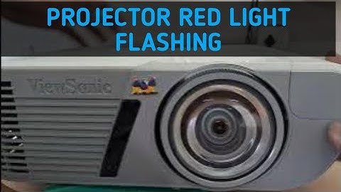 how to fix viewsonic projector red light flashing