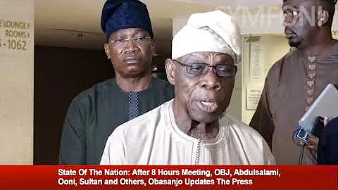 BREAKING NEWS: Obasanjo Updates The Press On The outcome of Deliberations By Elder-statesmen
