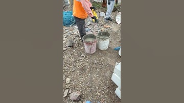 steel column erection after GP2 grouting