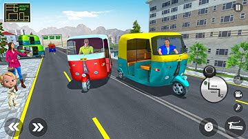 Tuk Tuk Auto Driving Games 3d Android, iOS Gameplay.