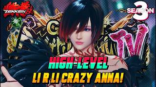 Tekken 8 Season 3 – LI R LI High Level Beast Anna Is Unstoppable!