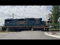 Rare Single engine CSX train at Hammond Indiana approaching the Indiana/Illinois State line