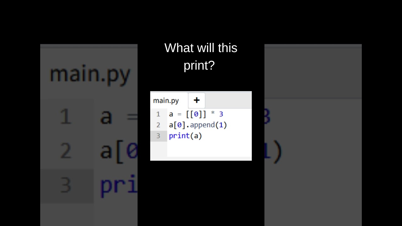 Python Interview Question 🔥 What Will This Print? List Multiplication Trap 