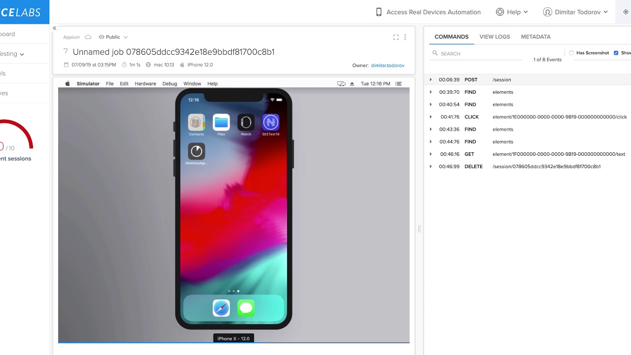 OSS mobile automation in the cloud