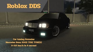 Roblox | Drag Drive simulator | Mercedes Benz 500E (YNZ TUNED) Car modification formula screenshot 5