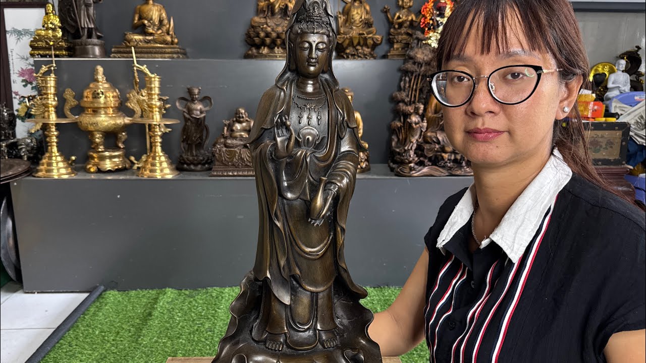 Tượng Mẹ Quan Âm | Tượng Phật Thái | Tượng Thái Thượng Lão Quân Đồng Đỏ