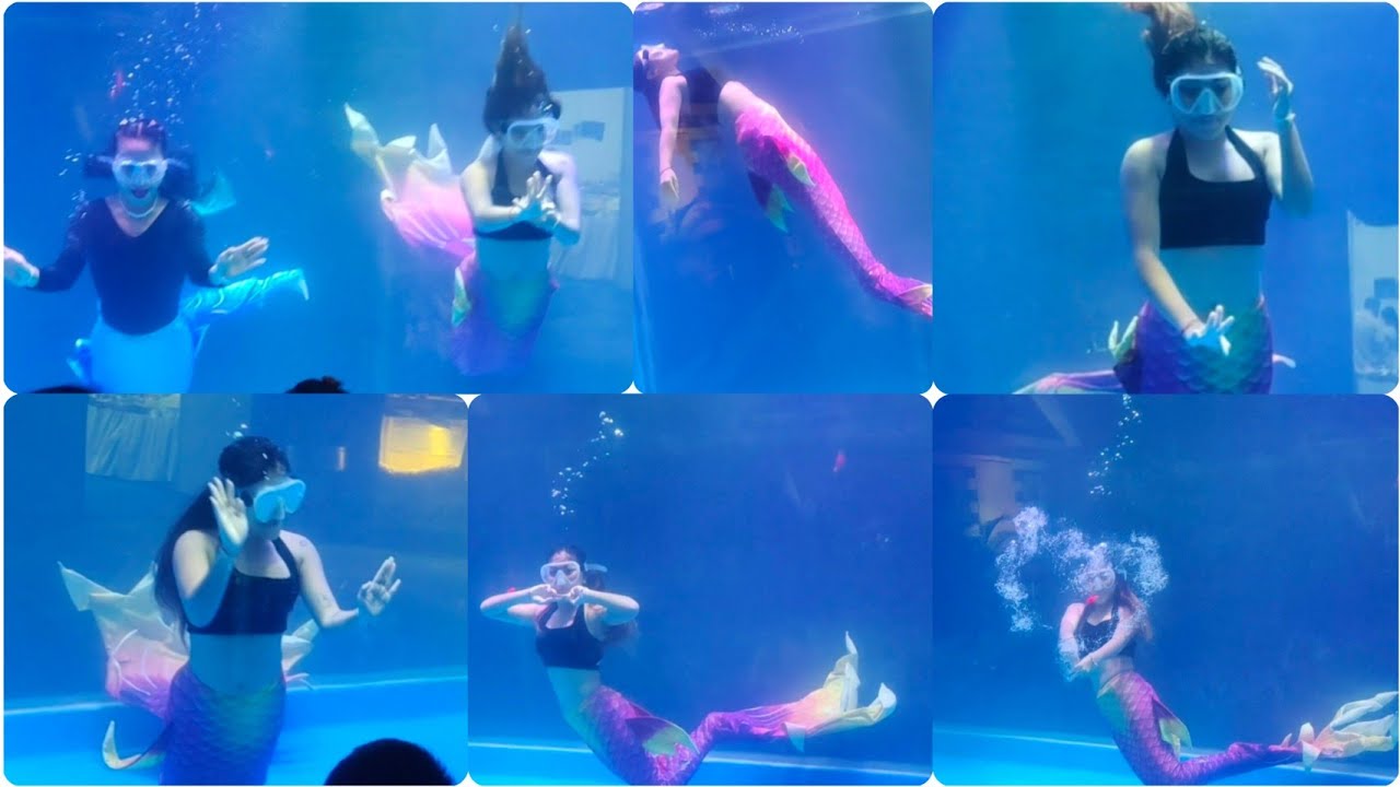 mermaid show at an exhibition in pune 