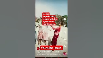 we are experiencing issues with the systems for realtime data #youtubeshorts