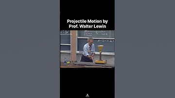 Projectile Motion demonstration By Prof. Walter Lewin #walterlewin #projectilemotion #physics