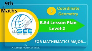 Paper-2 Lesson plan-3||Coordinate Geometry||9th Maths in English||B.Ed Record modal. screenshot 3