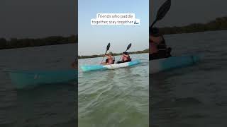 Kayaking, Mangroves  Purple Island #ytshorts #qatar #travel #paddle #kayaking