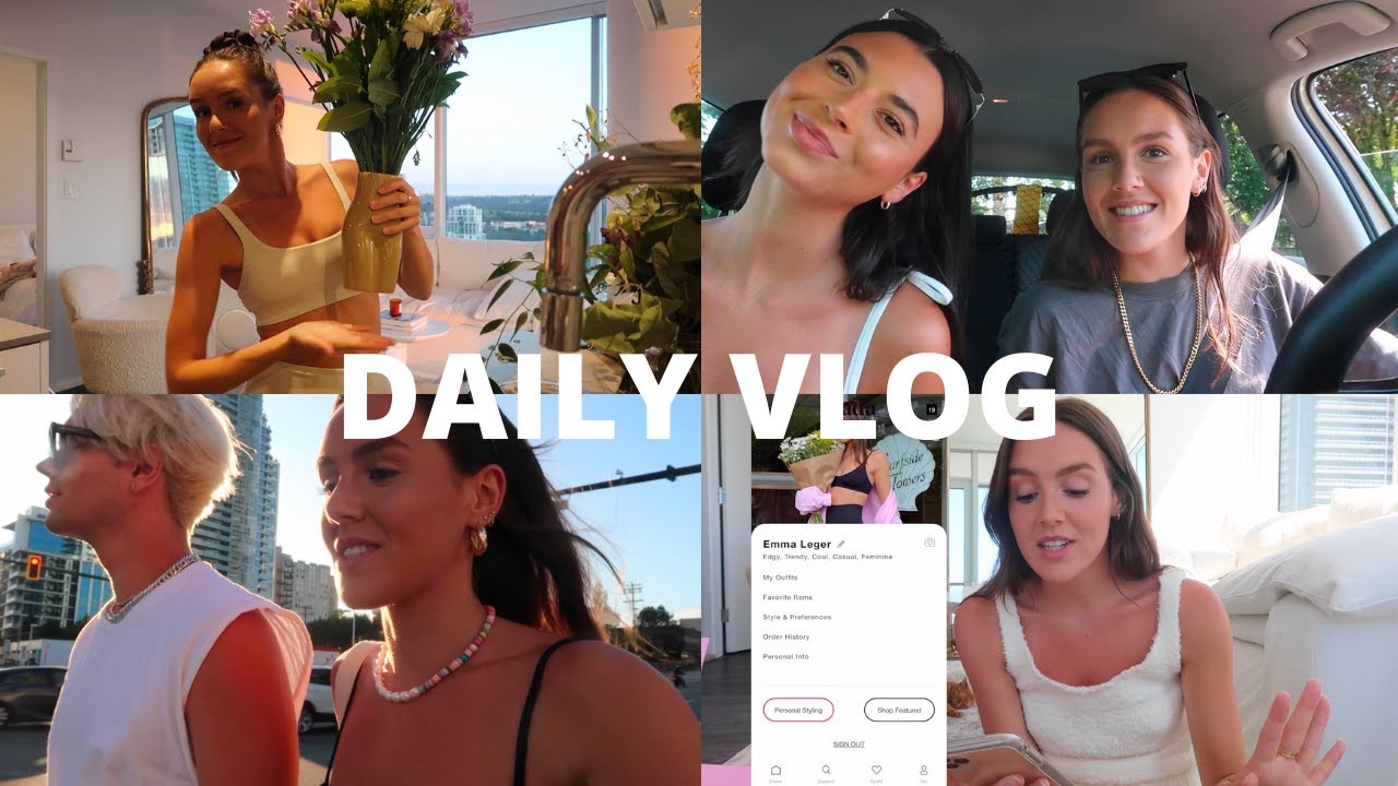DAILY VLOG: Night Time Routine, Exciting New App, Shopping with Reina & Dinner at Home! | Emma Rose