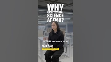 Why Architectural Science at TMU? 🏛️📐🌍