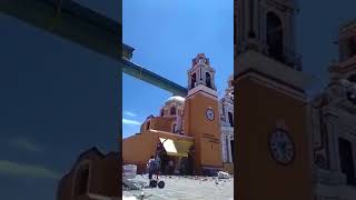 Iglesia de los Remedios cholula en el momento del temblor del 19 de septiembre 2017