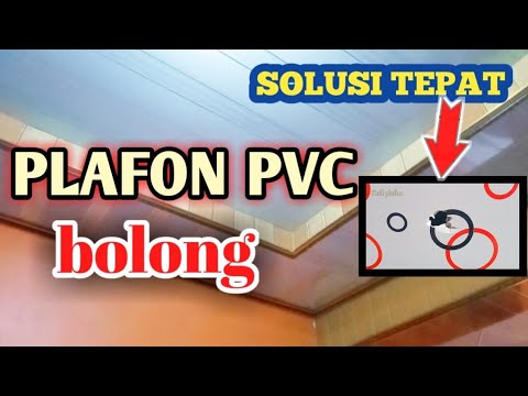 cara nambal plafon pvc berlobang