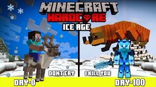 I Survive 100 days in ICE AGE MINECRAFT HARDCORE (हिंदी)