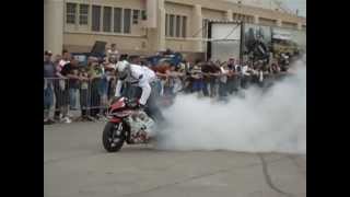 Motorcycle Burnout!