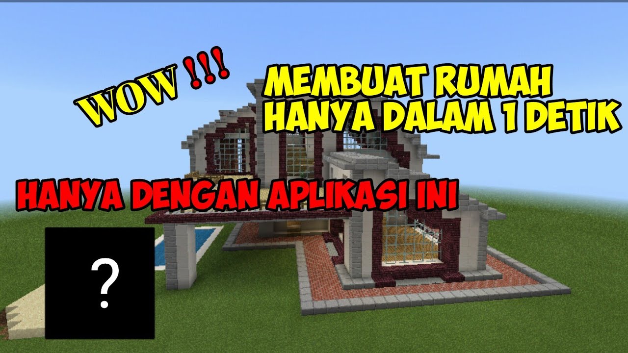 Cara membuat  rumah  dalam  1 detik Minecraft YouTube