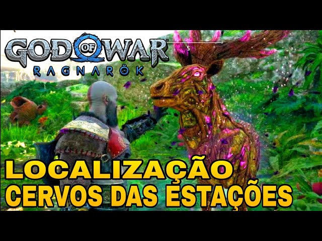 God of war Ragnarok, A localização de todos os Cervos