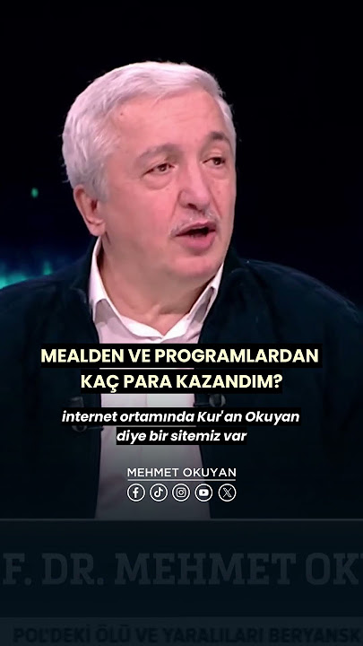 Dinden Tek Kuruş Kazanmıyorum! Mehmet Okuyan Kaç Para Kazanıyor?Prof. Dr. Mehmet OKUYAN