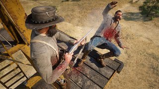 Red Dead Redemption 2 4K 60FPS - Funny \& Brutal Moments Vol. 163 (Euphoria Ragdolls)