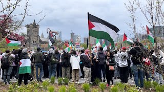 Pro-Palestinian Encampment Remains at University of Toronto (May 11, 2024)