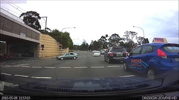 Red Light Fail Captured on Blackvue 650