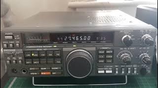 27 MHz cb band busy - copying with Kenwood R-5000 and Random Wire